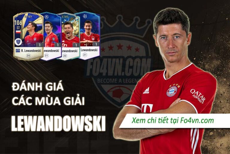 Đánh giá Lewandowski qua các mùa giải